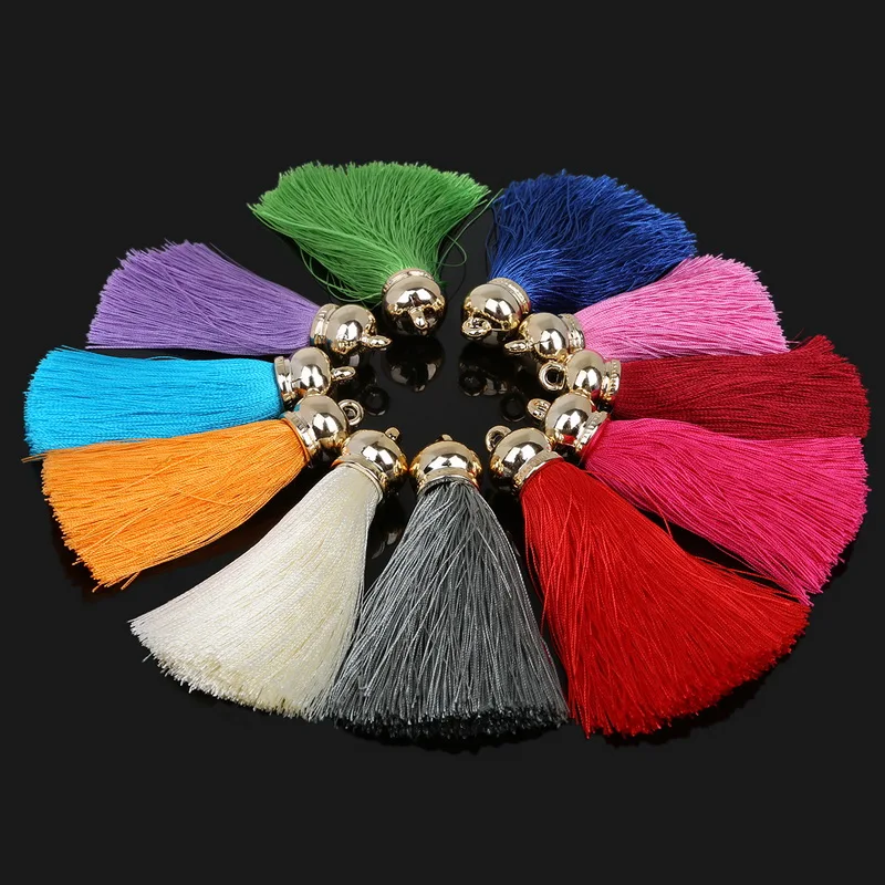 

2pcs/lot Charms Cotton Tassel DIY ornament Jewellry Finding embellish Trim Accessaries For Bracelet Earrings Necklace Clothes