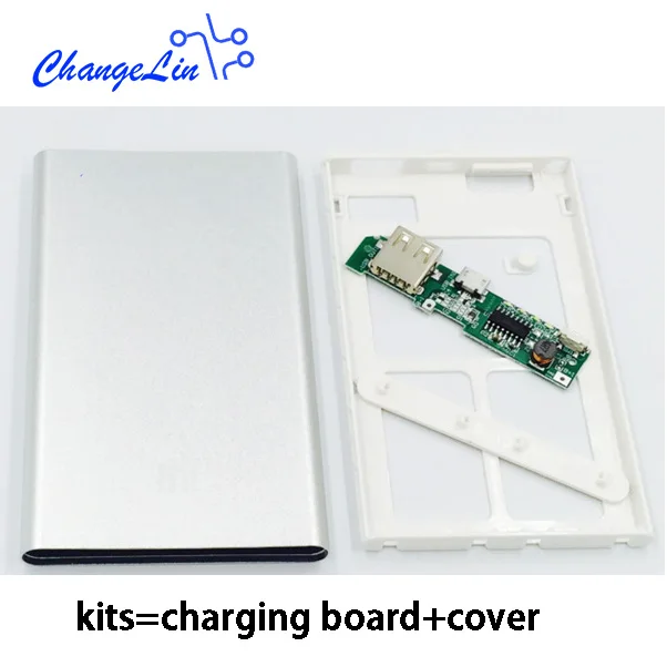 

DIY KIts 5V 1A Ultrathin Mobile Power Bank Powerbank Box Plastic Case Cover Polymer Lithium Battery Charger Mother Circuit Board
