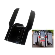 New Motorcycle Bright Black 7 Rear Fender Stretched Extension For 1996 2008 Harley Touring Bike