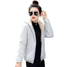 2018 Autumn And Winter Jacket Women Slim Short Snow Wear Wadded Jacket Female Cotton-Padded Jacket Outerwear Winter Coat цена 2018 Autumn And Winter Jacket Women Slim Short Snow Wear Wadded Jacket Female Cotton-Padded Jacket Outerwear Winter Coat цены онлайн