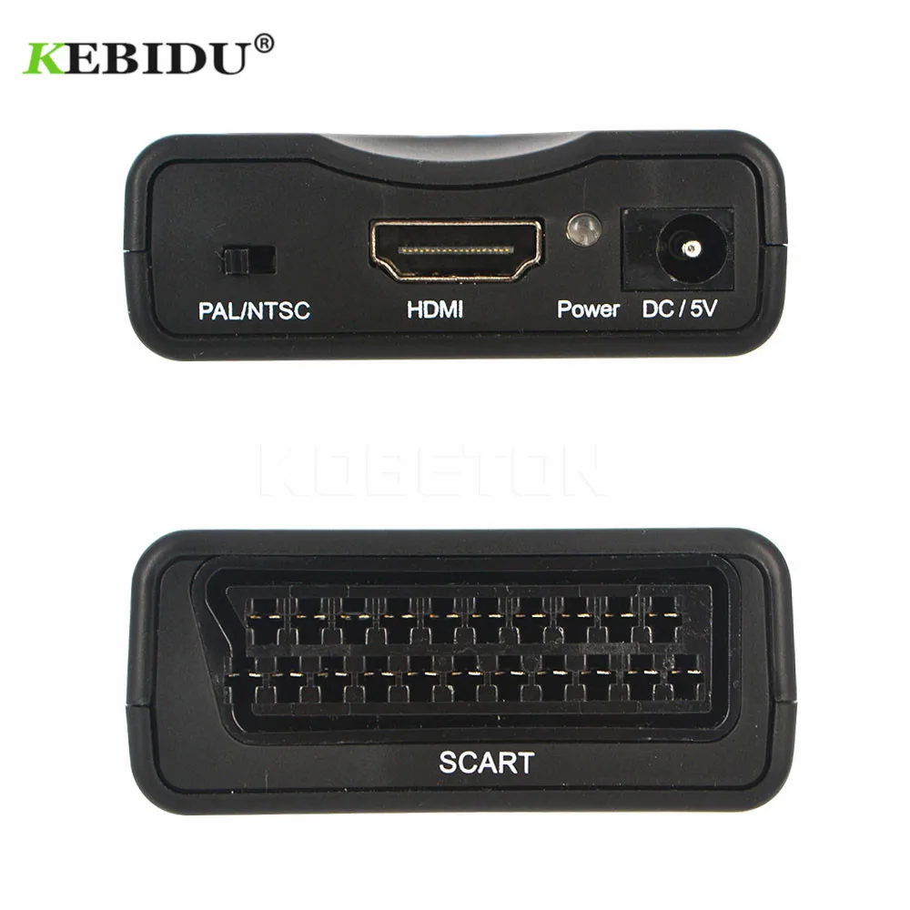 KEBIDU 1080P Scart в HDMI конвертер аудио видео адаптер HDMI в SCART для HD tv Sky Box STB для смартфона HD tv DVD новейший