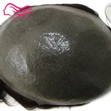 Запас мужской парик, парики, система замены волос, протез волос, основа тонкая кожа человеческих волос парик