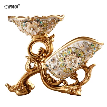 

European-style Wine Rack Wine Holder Shelf Resin Sculpture Practical Sculpture Wine stand Home Decoration Interior Crafts