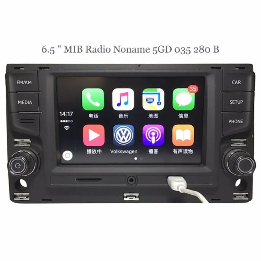 Автомобильная аудиосистема 6 5 &quotMQB RCD330 MirrorLink BT RVC USB AUX для Volkswagen Golf MK7 и Passat