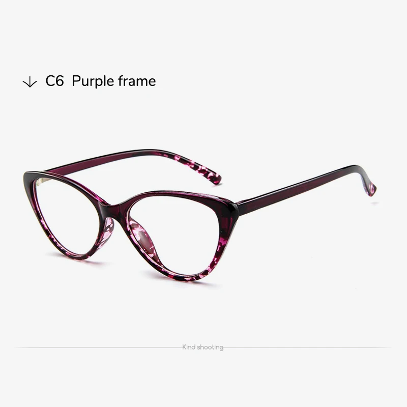 Toketorism винтажные женские очки класса оправа для женщин Оптические Женские аксессуары 3832 - Цвет оправы: Purple