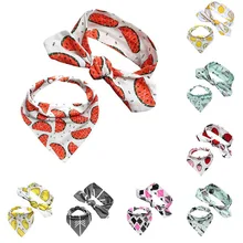 Новые хлопковые детские нагрудники для отрыжек, комплект одежды, бант, волосы, Мультяшные треугольные детские нагрудники слюнявчик, многоразовый детский нагрудник, фартук