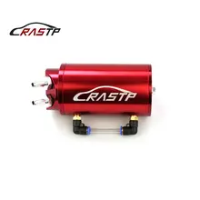 

RASTP Universal Aluminum Oil Catch Can Racing Oil Catch Tank/Can Round Can Reservoir Turbo RS-OCC001