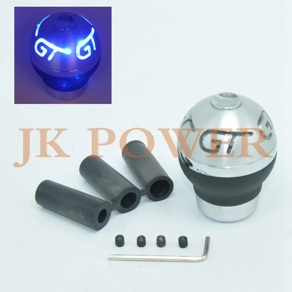 Aluminum Blue Lighted Universal Gear Shift Knob GTin Gear Shift Knob