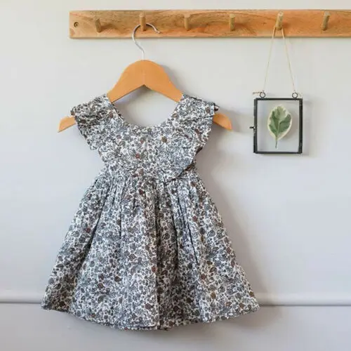 

Toddler Kids Baby Girl Dress Sleeveless Floral Princess Party Dresses Sundress