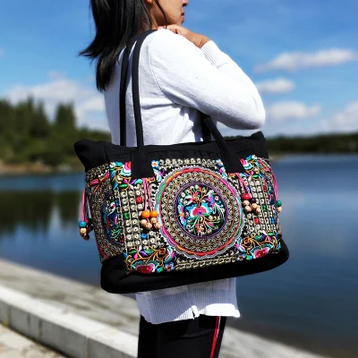 Hot Fashion Embroidery Women Casual Tote!Nice Floral Embroidered Lady Canvas Shoulder&Handbags Versatile Vintage Crossbody Bags Hot Fashion Embroidery Women Casual Tote!Nice Floral Embroidered Lady Canvas Shoulder&Handbags Versatile Vintage Crossbody Bags