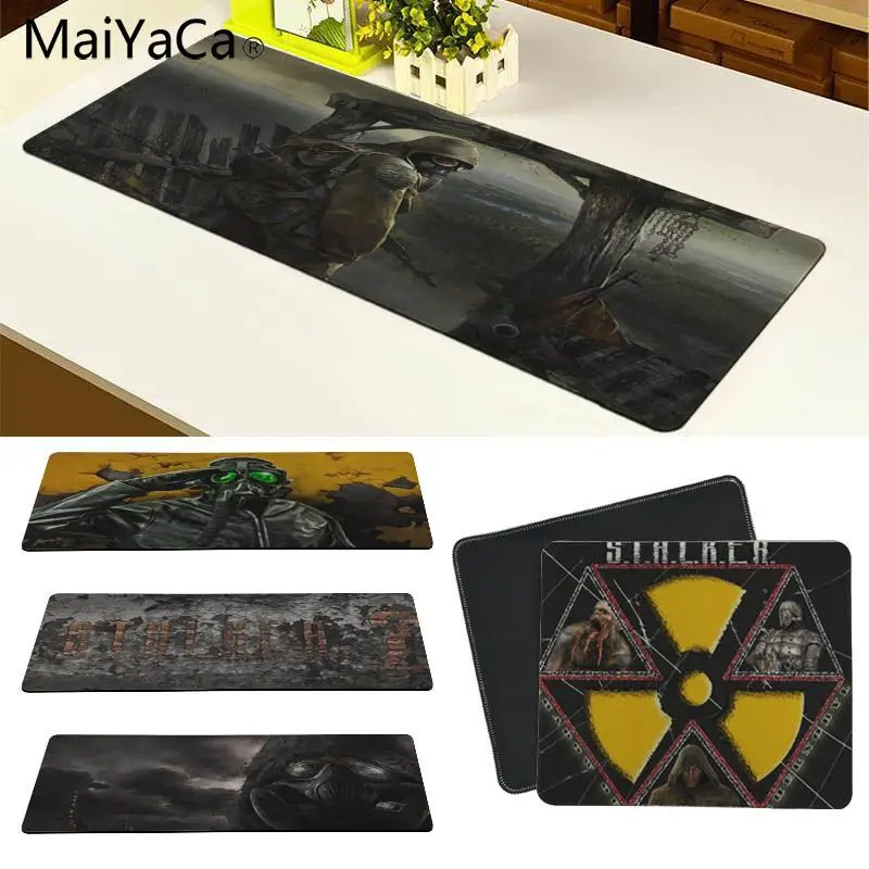 

MaiYaCa Non Slip PC Stalker Logo Gamer Speed Mice Retail Small Rubber Mousepad Mouse Keyboards Mat Mousepad for boyfriend Gift
