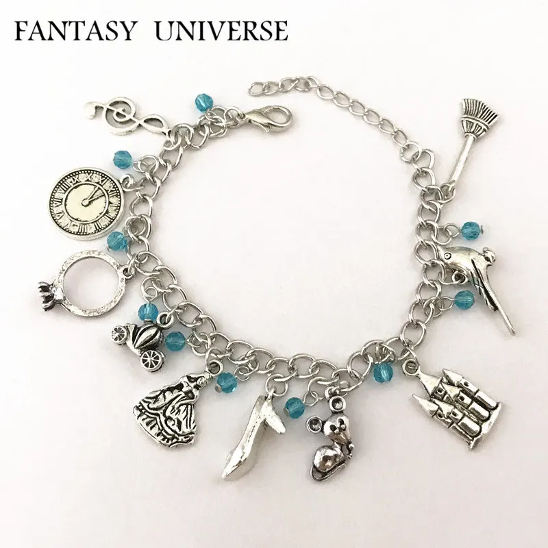 

FANTASY UNIVERSE Freeshipping 1pc a lot Cinderella Charm Bracelet MSOCC03