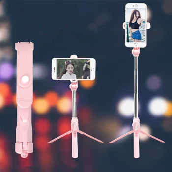 

Mini Wireless Live Selfie Stick Bluetooth Tripod Monopod For Android Xiaomi Mi Samsung Huawei Iphone 7 Plus With Selfie Light