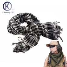 Качественный шарф в арабском стиле Kaffiyeh хлопок Удобный спортивный шарф песочный шарф Cs Go аксессуары для улицы 110 см* 110 см