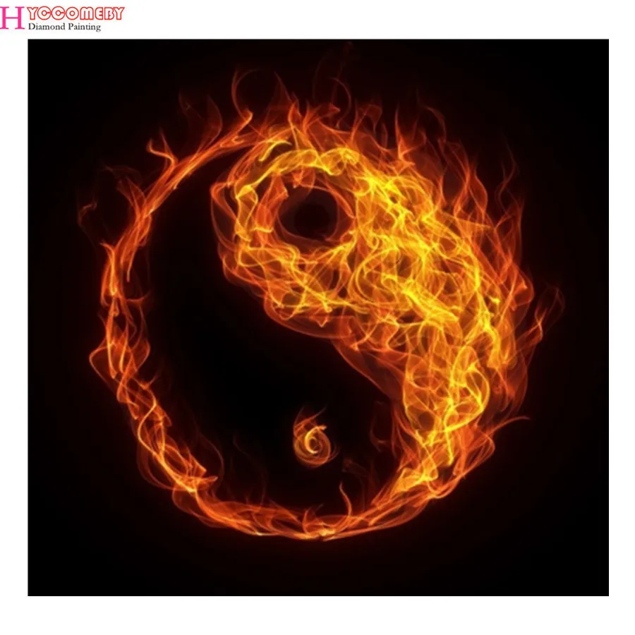 

5d mosaic magic diamond embroidery DIY magic diamond painting cross stitch crystal round diamond Sports flying flame football
