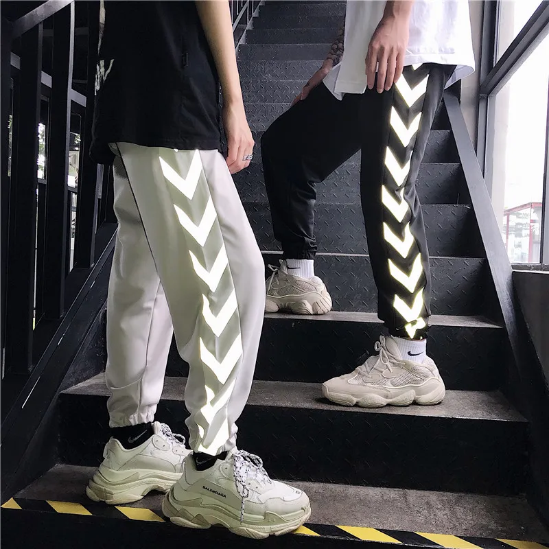 HOUZHOU Reflective Pants Women Harajuku Hip Hop Harem Lovers Pant Jogger Mujer Fashion Streetwear Sweatpants Loose Trousers Slim HOUZHOU Reflective Pants Women Harajuku Hip Hop Harem Lovers Pant Jogger Mujer Fashion Streetwear Sweatpants Loose Trousers Slim