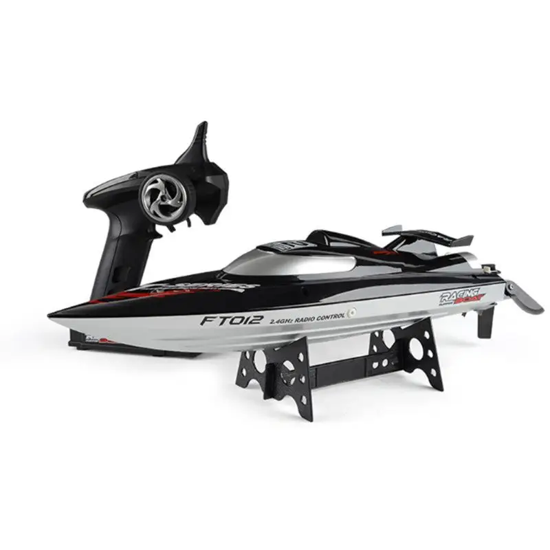 Feilun FT012 2.4G RC Boat 45km/h High Speed Racing Boat Speedboat Ship with Brushless Motor Water Cooling System Flipped RTR