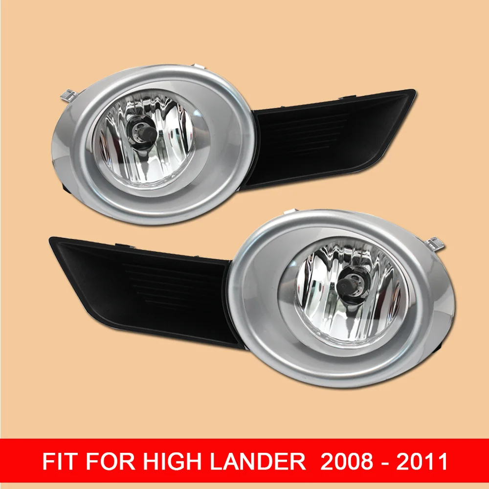 

1 Pair 12V Car Fog Lamp Assembly with Fog Light Covers and Wire Relay Switch Button for TOYOTA Highlander 2008 2009 2010 2011