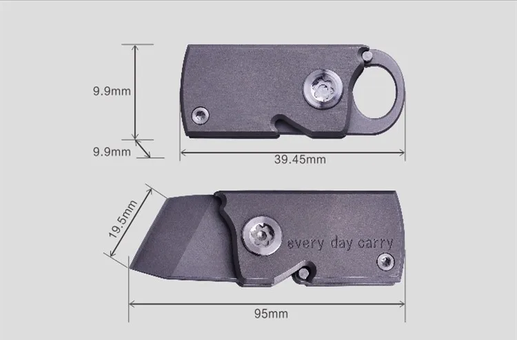 Pocket Mini Keychain Folding Knife Express Out Of The Box Cutting Knife EDC Outdoor Tc4 Titanium Can DIY Pocket Mini Keychain Folding Knife Express Out Of The Box Cutting Knife EDC Outdoor Tc4 Titanium Can DIY