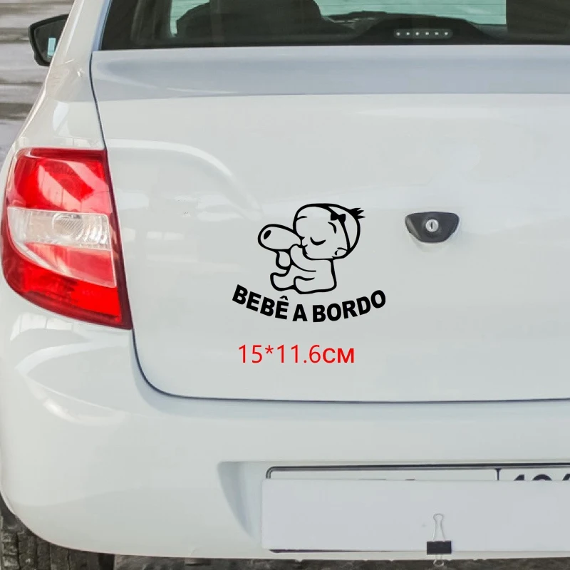 Tri mishki HZX726 15*11 6 см детские на доске pegatinas bebes a bordo coche автомобильные наклейки