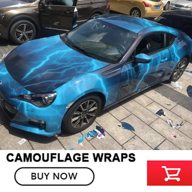 Printed Flash Thunder Vinyl Wrap Style 1 52 X 30m Roll Vehicle Boat Printed Flash Thunder Vinyl Wrap Style 1 52 X 30m Roll Vehicle Boat Truck Covers With Air Release Diy Sticker No Residual Glue