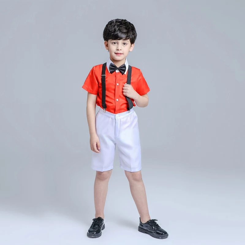 

International Children's Day boys costume suits kids chorus performance sets kids clothing for stage shirt with pants 100-170cm