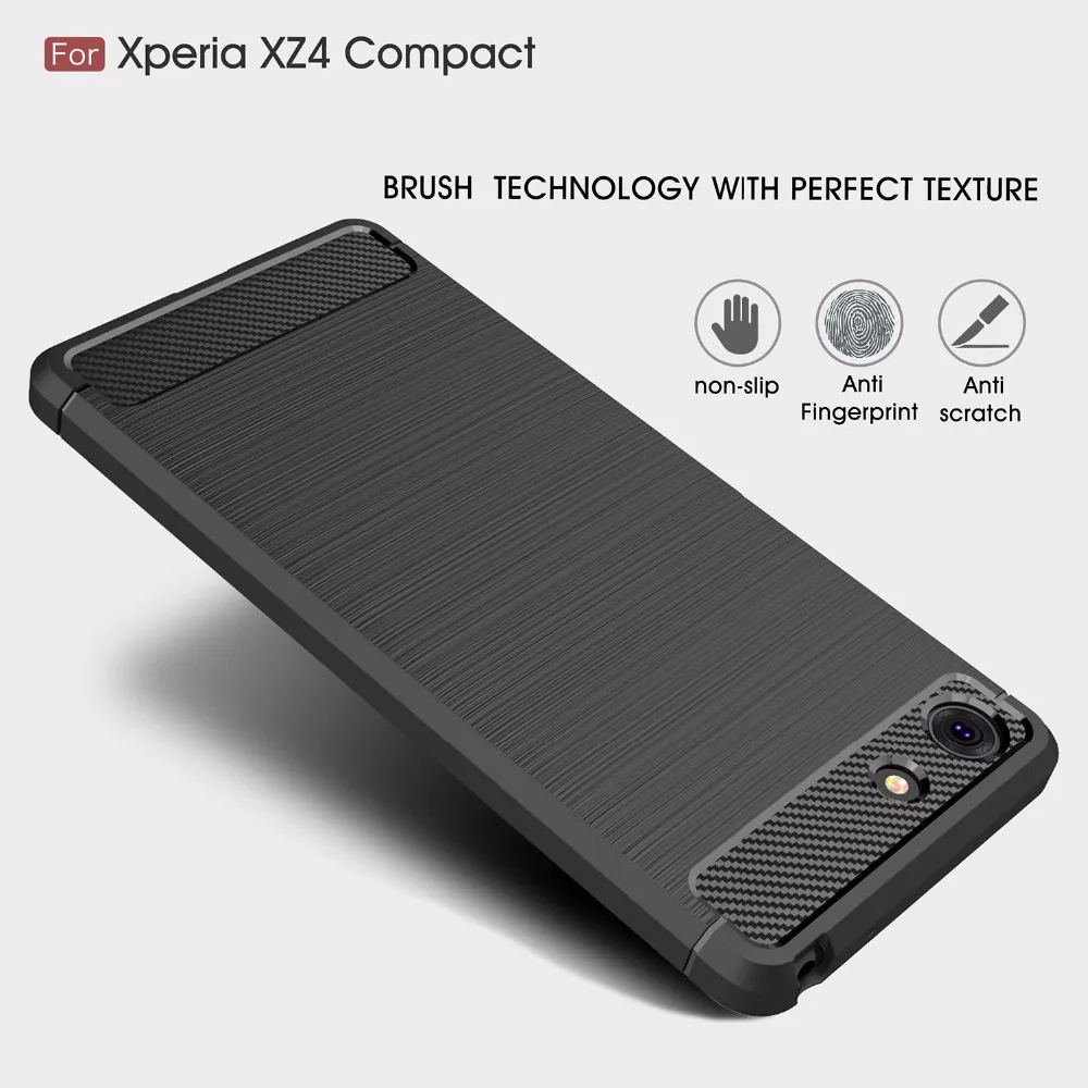 

For Sony xperia XZ4 XZ2 XZ3 XZ1 XZ XZS Compact Premium Case Carbon Fiber Shockproof TPU Back Cover Case For Sony XZ 4 3 2 1 Case