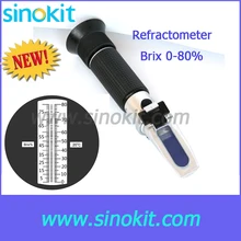 Одной 0-80% Brix Оптовые черная ручка рефрактометр