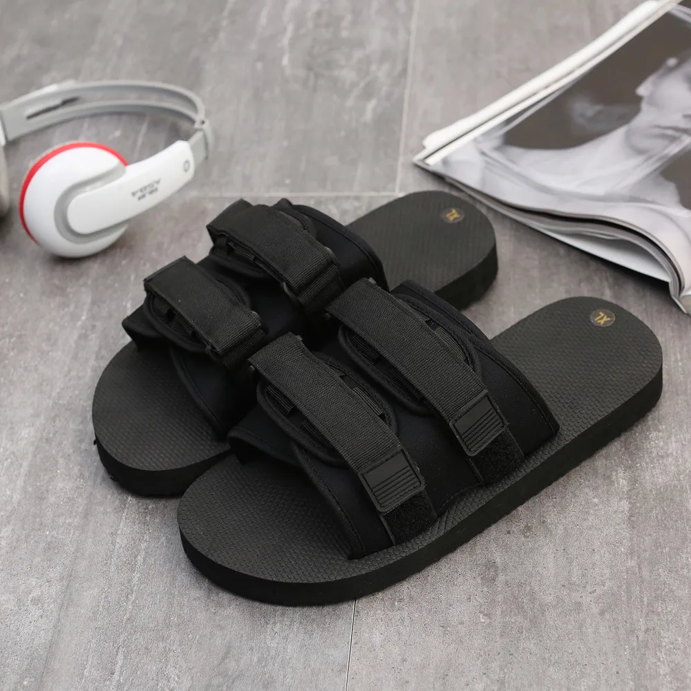 

New 2018 Summer Style Shoes Woman Cross Buckle Beach Slipper Black Good Quality Casual Slippers Flip Flop