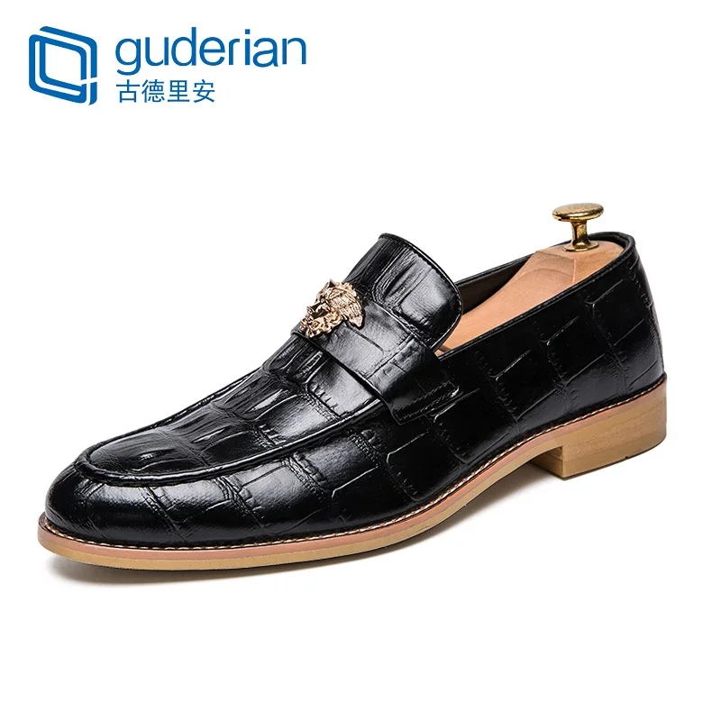 GUDERIAN/Мужские модельные туфли; деловые мужские строгие туфли; Роскошные дышащие кожаные мужские туфли; офисные туфли; Mocassim Masculino Couro