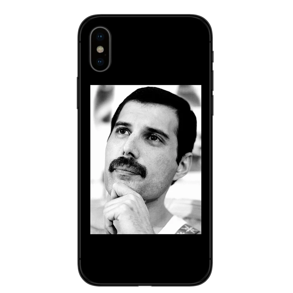 KACKYFUL чехол для телефона для Coque iPhone X XR XS Max 8 8Plus 7 7Plus 6 6S Plus 5S SE Фредди Меркури Queen band Мягкий силиконовый чехол