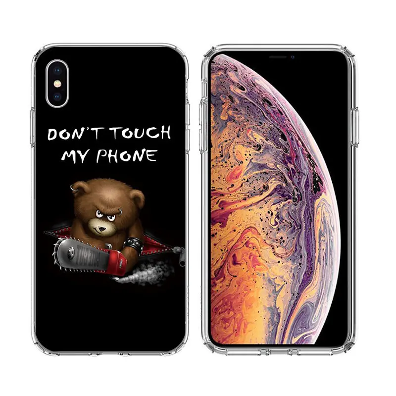 Arvin Case FOR Iphone 7 Soft Clear Protective TPU Back Cover FOR  Iphone 5s 6s Plus Silicone Phone Case FOR Iphone 8 X XS Max XR (4)