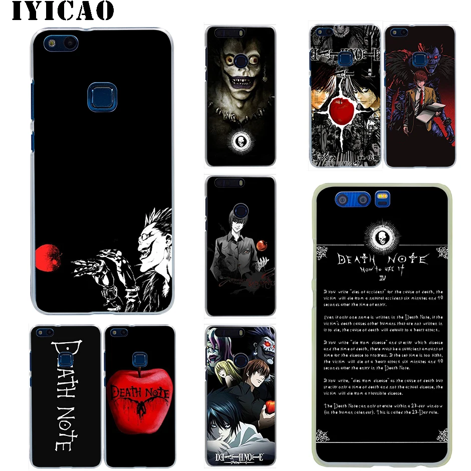 IYICAO чехол Ryuk смерть Кира жесткий для Huawei Honor 6a 6C 7A 7C 7X8X9 10 Lite Pro Play примечание