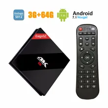 3G 64G Android Smart Tv Box Android 7 1 Amlogic S912 64bit font b Octa b