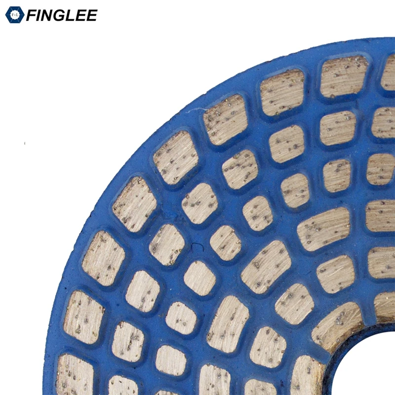 FINGLEE 4 дюйма Металлические Шлифовальный диск комплект металла полировки для камня конкретные Польский Комплект Гранит Мрамор Керамика пол