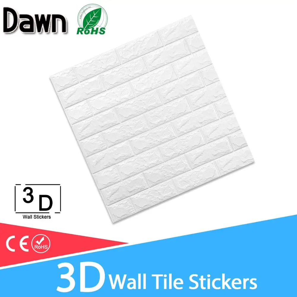 

3D Wall Stickers Marble Brick Waterproof DIY Self-Adhesive Decor Background For Kids Room Living Room Wallpaper Sticker