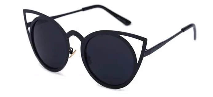 Мода года Ретро Круглый кошачий глаз, солнцезащитные очки, Для мужчин Для женщин дизайнерская металлическая оправа для очков UV400 очки oculos de sol masculino