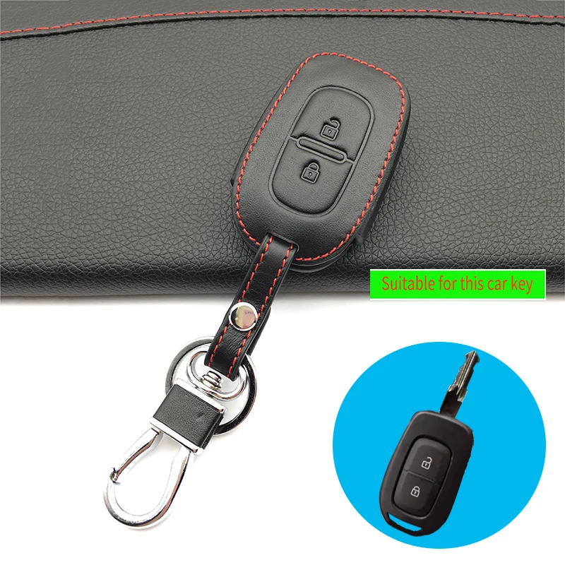 Высококачественный кожаный чехол для ключей Renault Kadjar Clio Megane 2 3 4 Koleos Logan Scenic Card