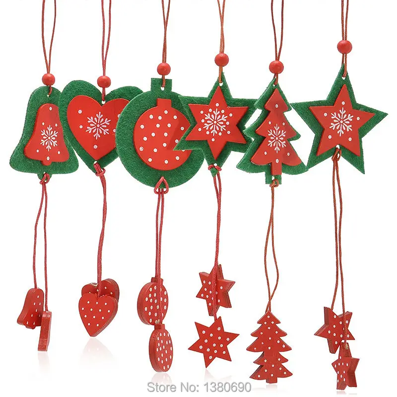 6 Stucke Weihnachtsbaum Fuhlte Dekoration Garland Strands Anhanger
