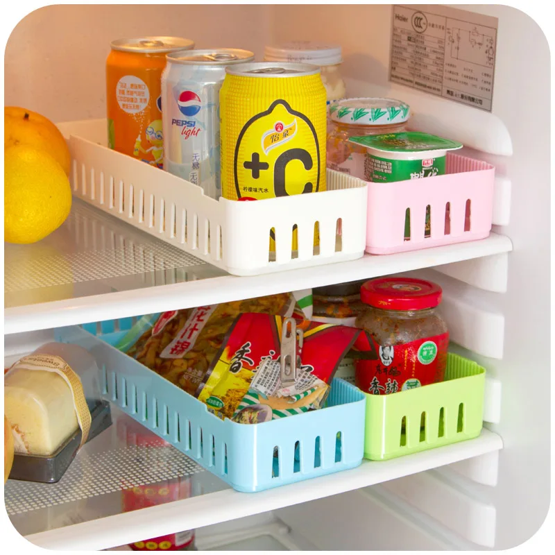 Creative snap button Refrigerator Kitchen multipurpose storage box