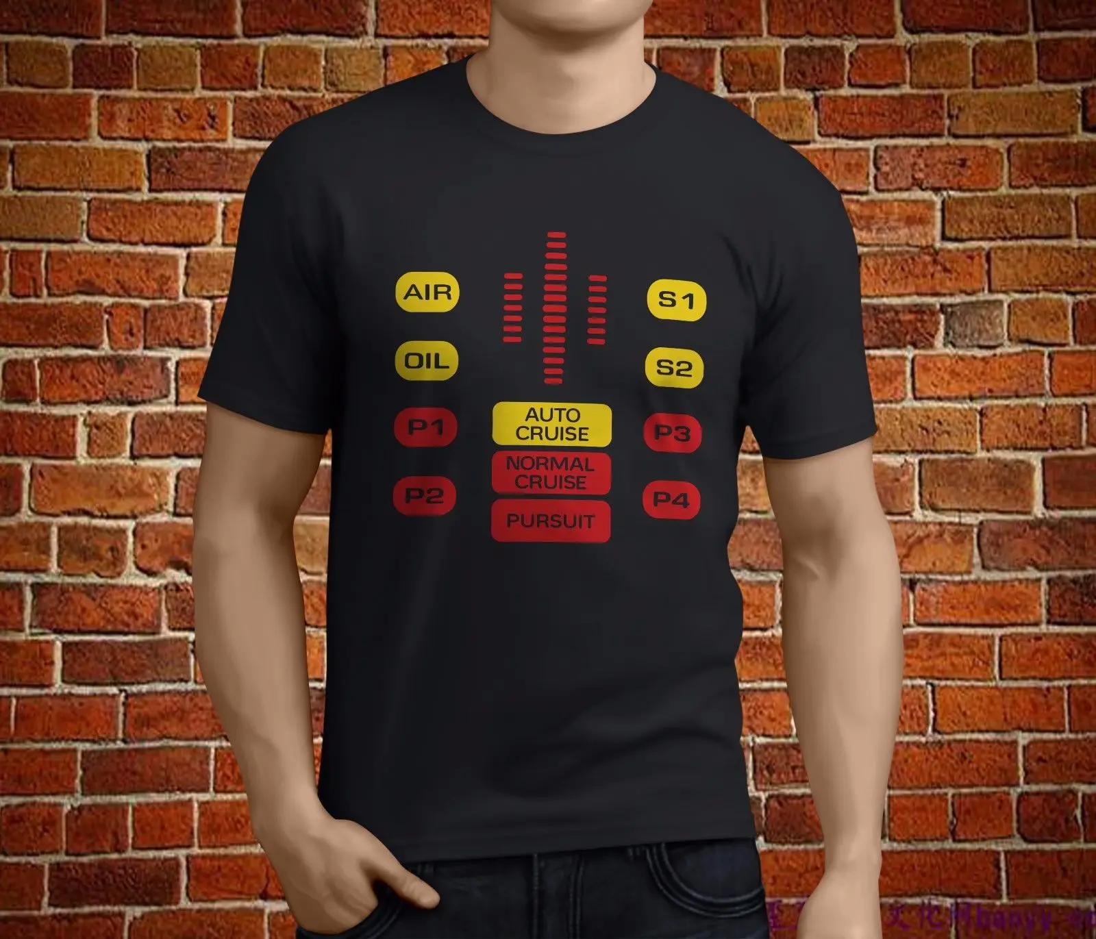 

Hot KNIGHT RIDER KITT Control Panel Mens Black T-Shirt Size S-3XL Printed T-Shirt Men'S Short Sleeve O-Neck T-Shirts Summer 2018