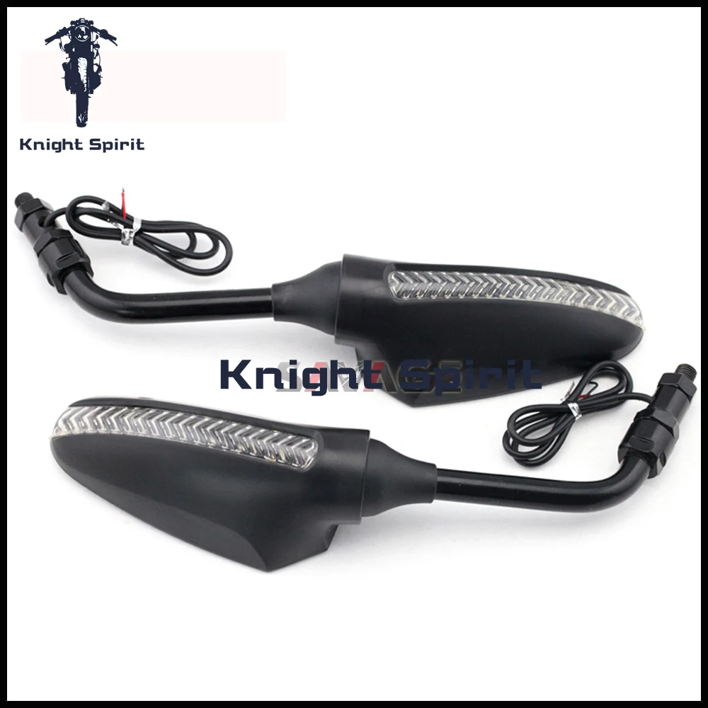 

Para KAWASAKI Z800 2012 2013 2014 2015 2016 Motocicleta Adjustabale Lateral Retrovisor Espejo con Luz LED