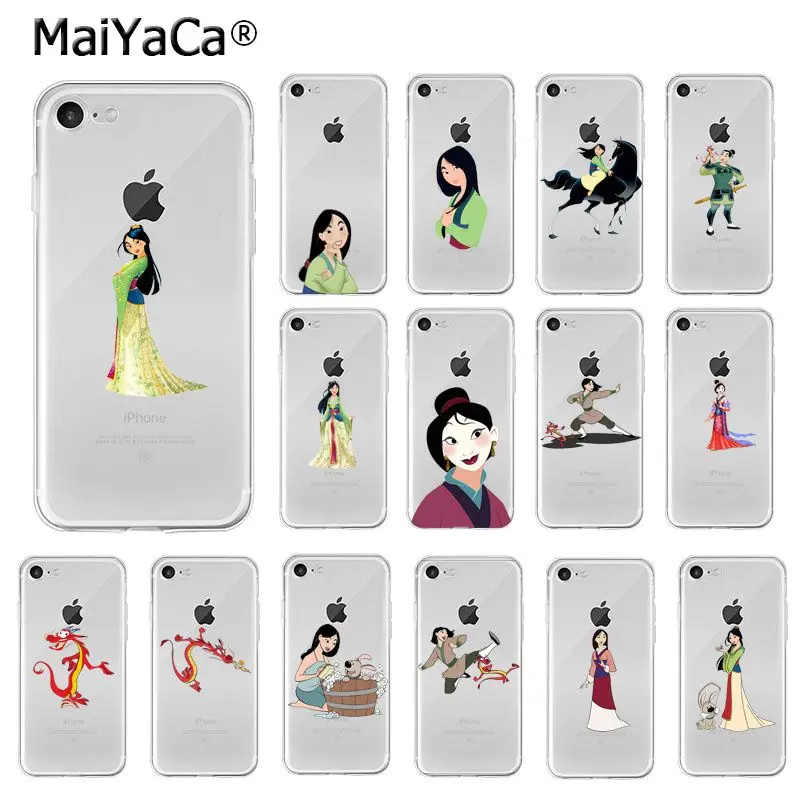 

MaiYaCa Cartoon mulan TPU Soft High Quality Phone Case for iPhone 6S 6plus 7 7plus 8 8Plus X Xs MAX 5 5S XR