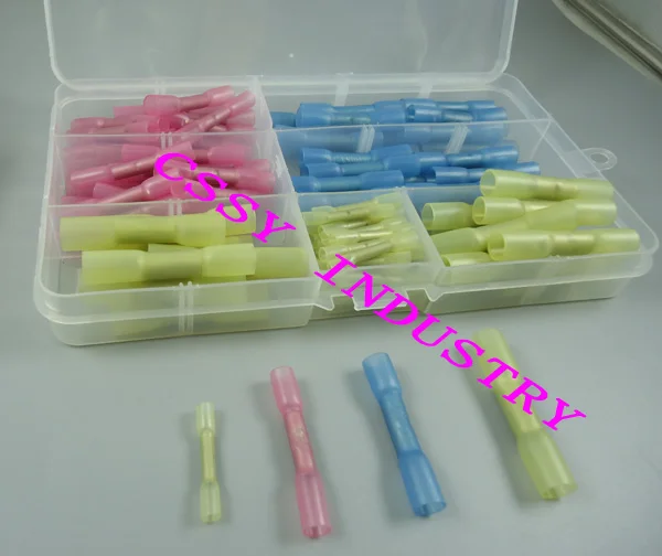 

100pcs Heat shrink terminal BHTT1/2/5( 22-10 AWG(40.5-6.0) square High quality water-proof shorter copper