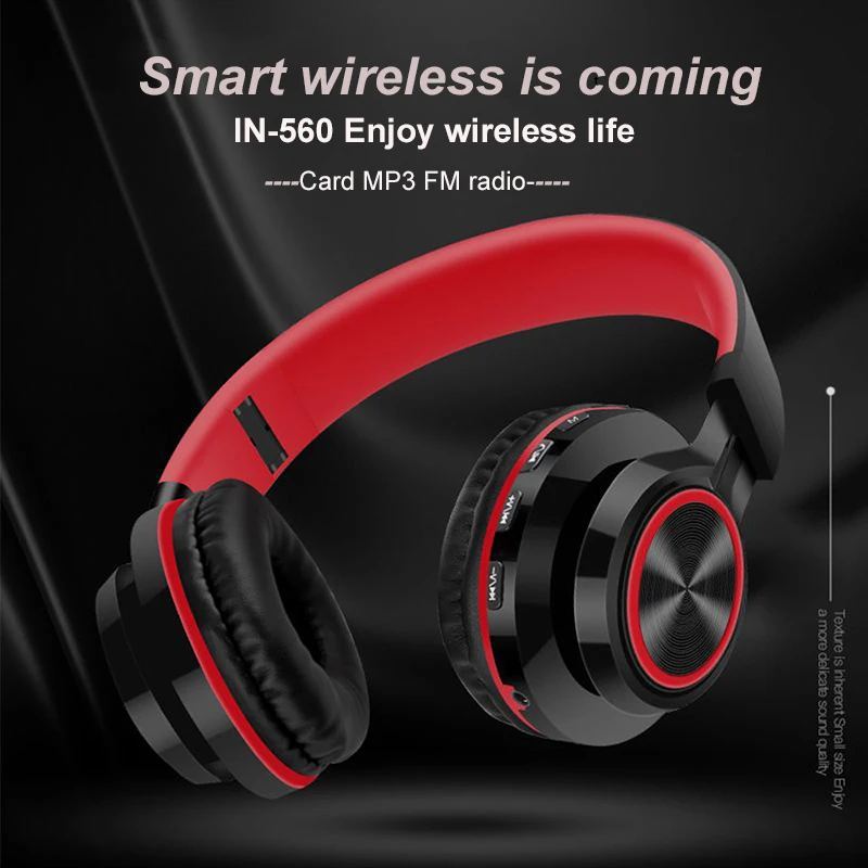 

High-Fidelity Stereo Bass Folding casque gamer with microphone auriculares Headphones Bluetooth4.1 wireless earphones headset