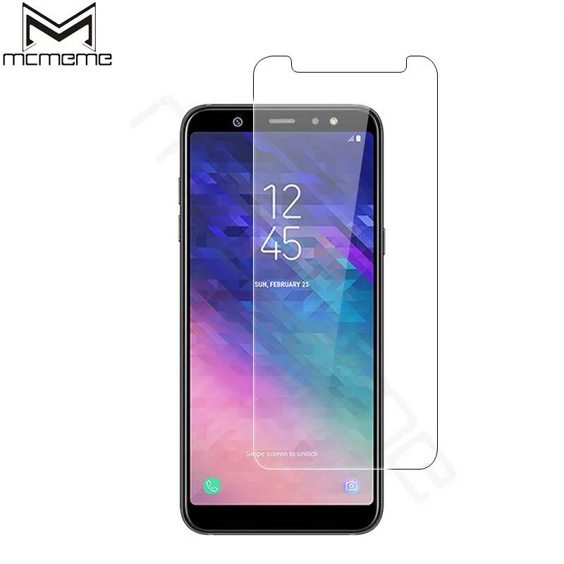 Для Samsung Galaxy A6 2018 закаленное стекло 9H 2.5D защитная пленка Взрывозащищенная для A6Plus