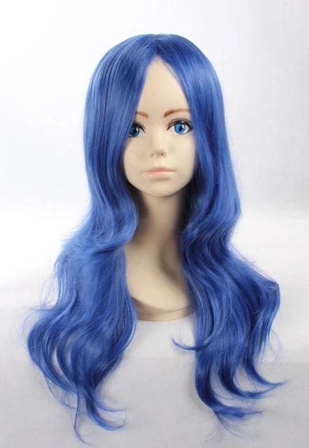 Livraison Gratuite Fairy Tail Juvia Lockser Perruque Vocaloid Sous-Espèce  Cosplay Perruque Bleu Ondulés Moyen 55 cm Anime Cheveux perruques |  AliExpress