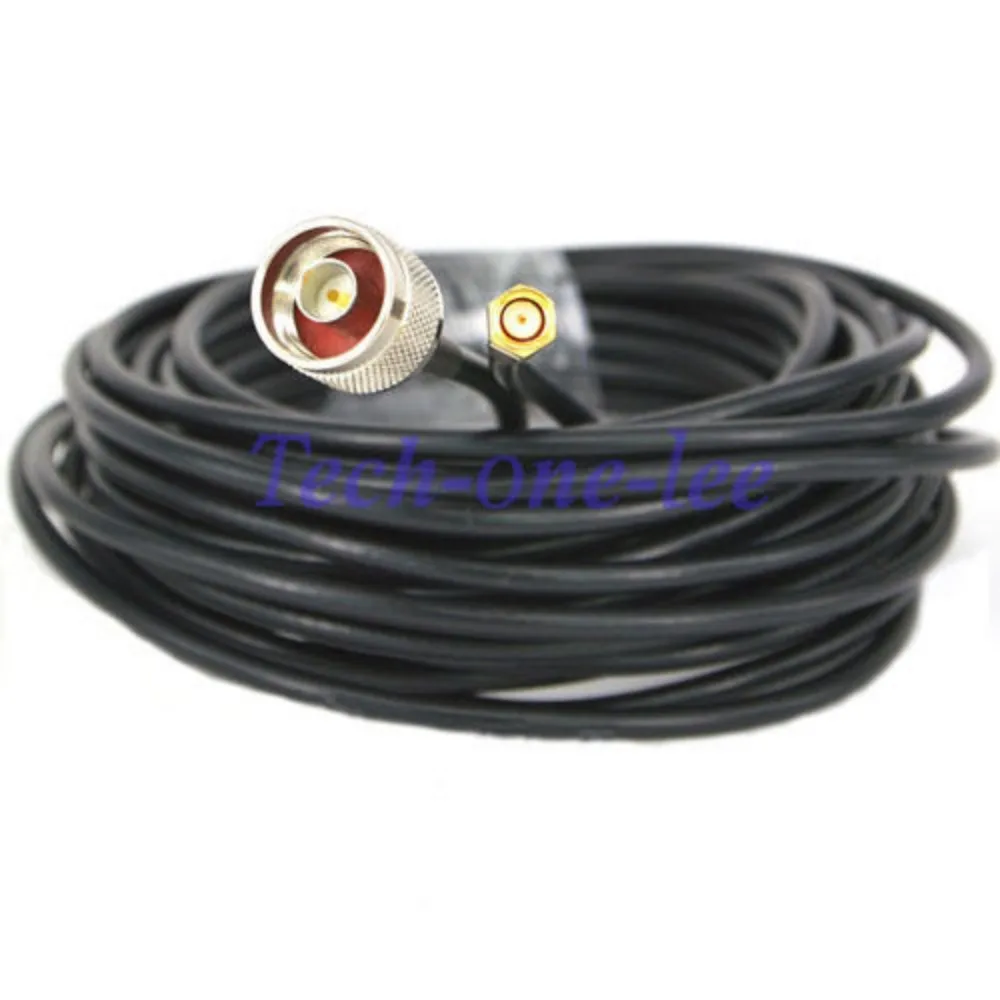 

N Male to RP-SMA Male WIFI Antenna Extension Cable RG58 Coaxial Pigtail 5M