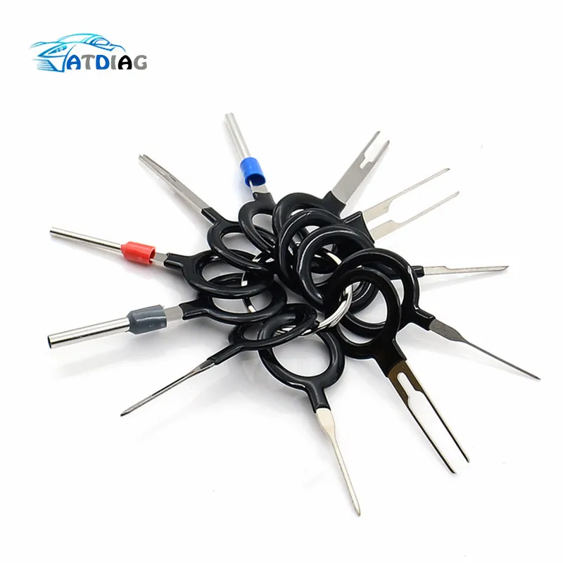

3PCS 8 pcs 11 Auto Car Plug Circuit Board Wire Harness Terminal Extraction Pick Connector Crimp Pin Back Needle Remove Tool Set
