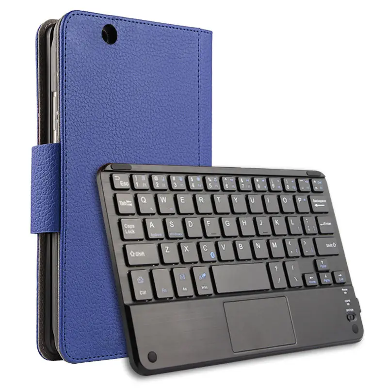 Чехол для huawei MediaPad M3, защитная Беспроводная Bluetooth клавиатура, умный чехол, кожаный чехол для планшета, BTV-W09, DL09, полиуретановая защита, 8,4 дюймов - Цвет: blue